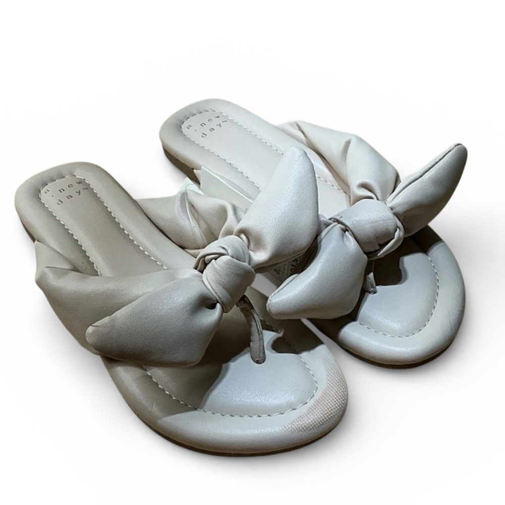 a new day Cream Bow Sandals